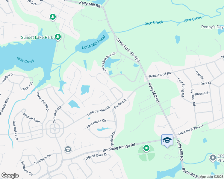 map of restaurants, bars, coffee shops, grocery stores, and more near 332 Denman Loop in Columbia