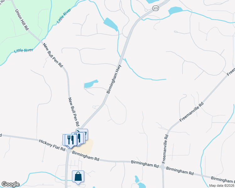 map of restaurants, bars, coffee shops, grocery stores, and more near 1171 Bream Drive in Alpharetta