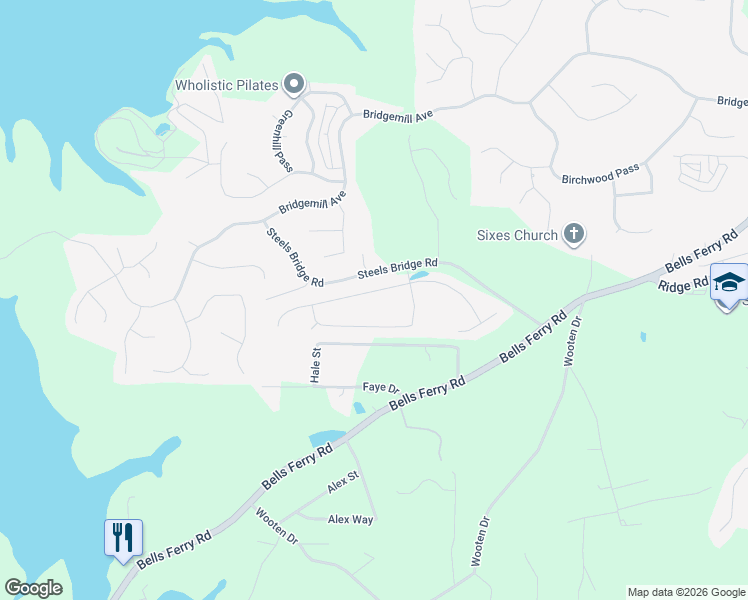 map of restaurants, bars, coffee shops, grocery stores, and more near 230 Parc Drive in Canton
