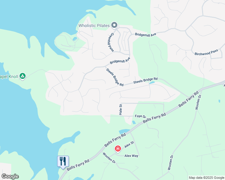 map of restaurants, bars, coffee shops, grocery stores, and more near 211 Parc Drive in Canton