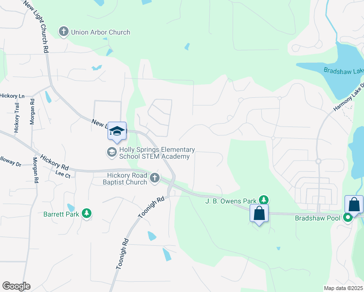 map of restaurants, bars, coffee shops, grocery stores, and more near 141 Alaina Road in Canton