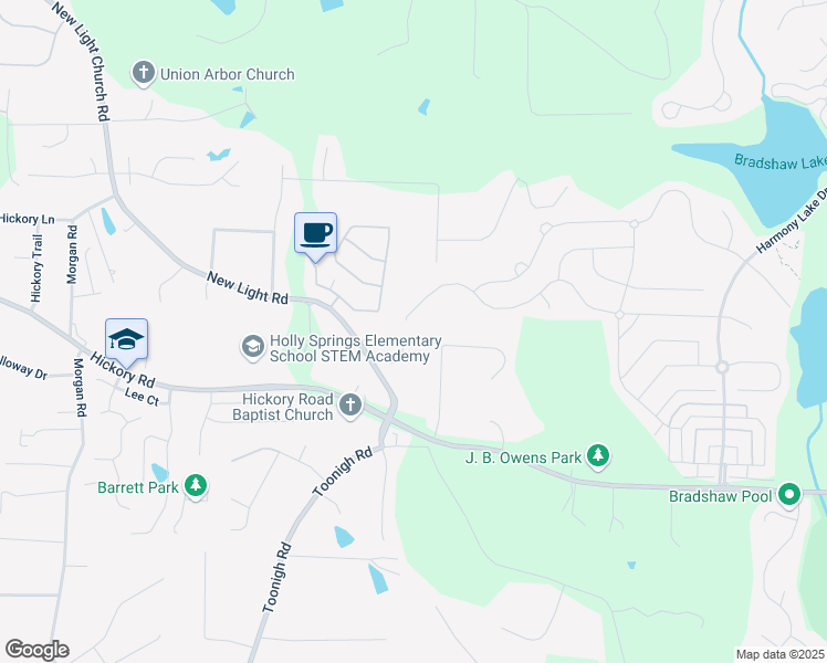map of restaurants, bars, coffee shops, grocery stores, and more near 141 Alaina Road in Canton