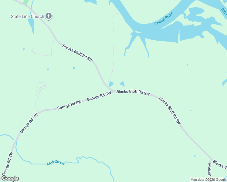 map of restaurants, bars, coffee shops, grocery stores, and more near 60 George Road Southwest in Cave Spring