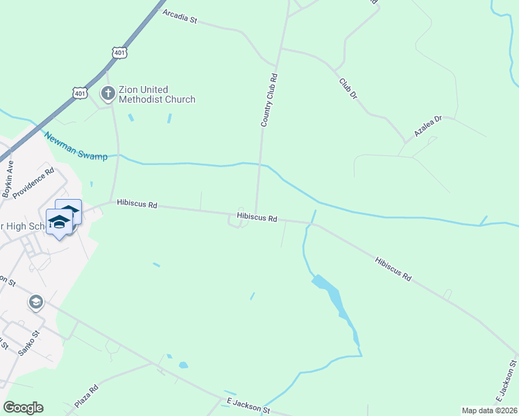map of restaurants, bars, coffee shops, grocery stores, and more near 601 Hibiscus Road in Lamar