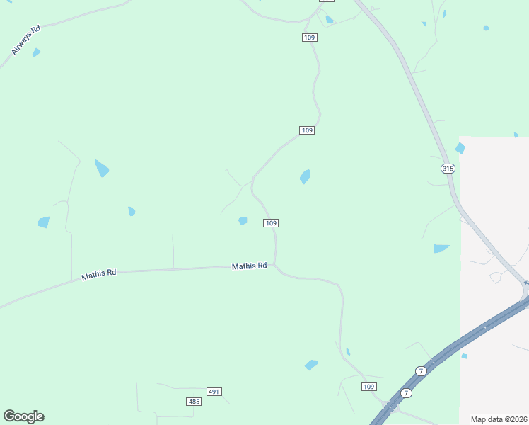 map of restaurants, bars, coffee shops, grocery stores, and more near 2442 County Road 109 in Water Valley