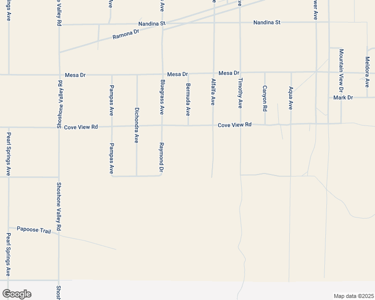 map of restaurants, bars, coffee shops, grocery stores, and more near 70147 Cove View Road in Twentynine Palms