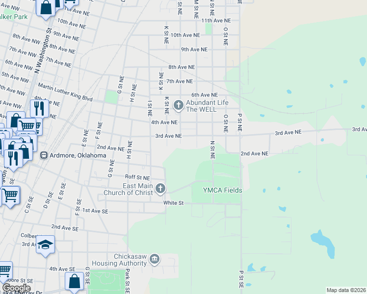 map of restaurants, bars, coffee shops, grocery stores, and more near 208 L Street Northeast in Ardmore