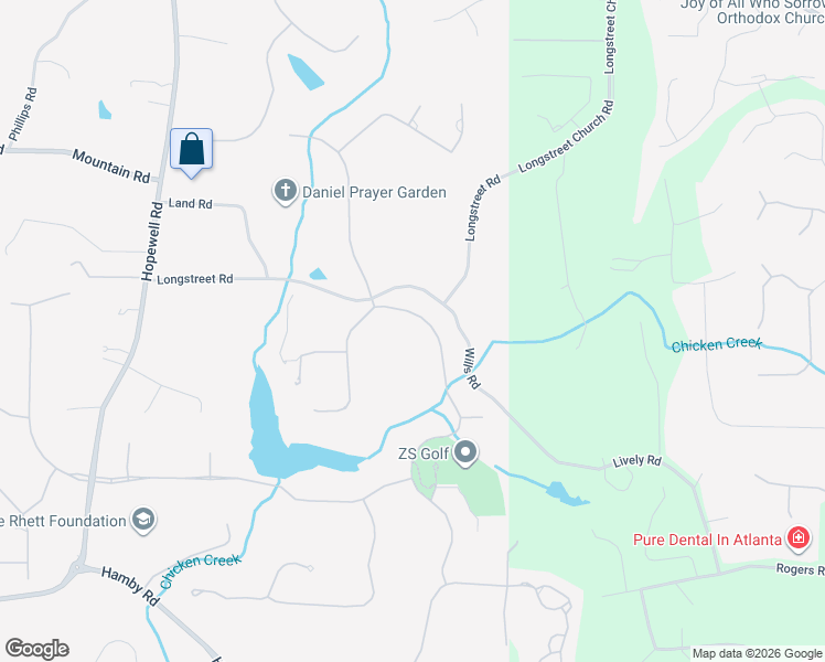 map of restaurants, bars, coffee shops, grocery stores, and more near 16006 Manor Club Drive in Alpharetta