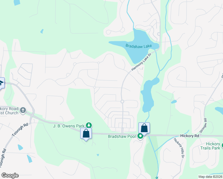 map of restaurants, bars, coffee shops, grocery stores, and more near 613 Lorimore Pass in Canton