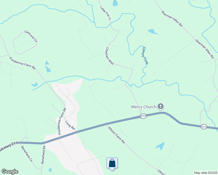 map of restaurants, bars, coffee shops, grocery stores, and more near 5530 Woodstream Court in Gainesville