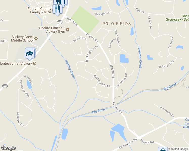 map of restaurants, bars, coffee shops, grocery stores, and more near 6501 Darlington Court in Cumming