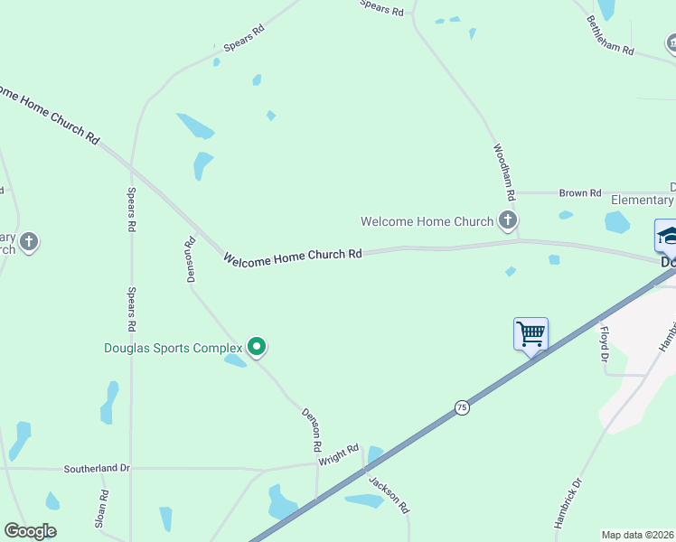 map of restaurants, bars, coffee shops, grocery stores, and more near 1028 Welcome Home Church Road in Horton
