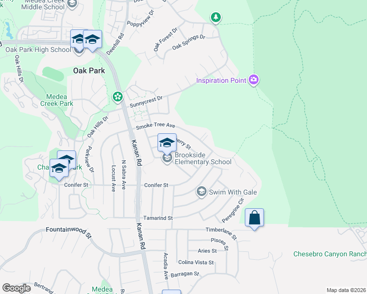map of restaurants, bars, coffee shops, grocery stores, and more near 6496 Bayberry Street in Oak Park