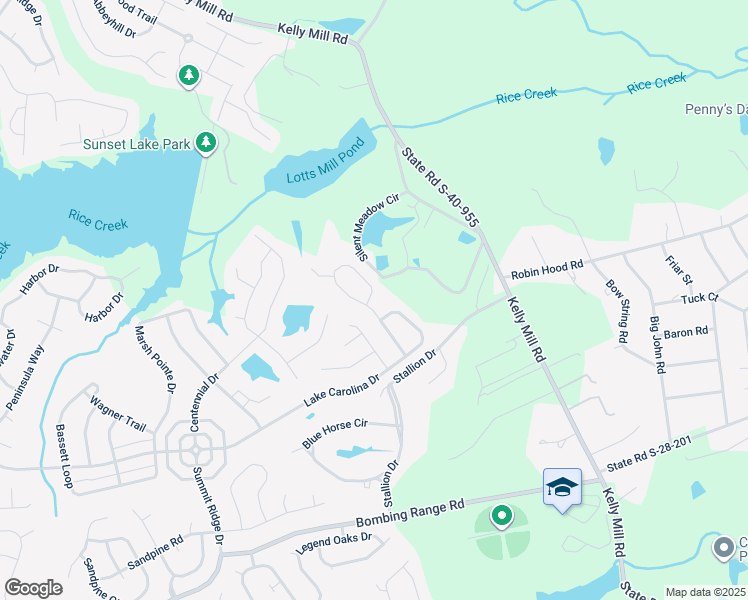 map of restaurants, bars, coffee shops, grocery stores, and more near 489 Denman Loop in Columbia