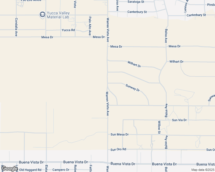 map of restaurants, bars, coffee shops, grocery stores, and more near 57352 Sunflower Drive in Yucca Valley