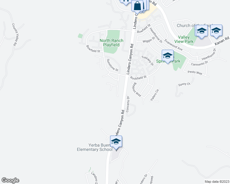 map of restaurants, bars, coffee shops, grocery stores, and more near 731 Cedar Point Place in Thousand Oaks