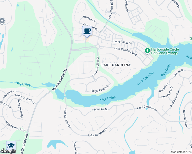 map of restaurants, bars, coffee shops, grocery stores, and more near 518 Eagle Pointe Drive in Columbia