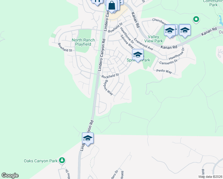 map of restaurants, bars, coffee shops, grocery stores, and more near 273 Ocho Rios Way in Oak Park