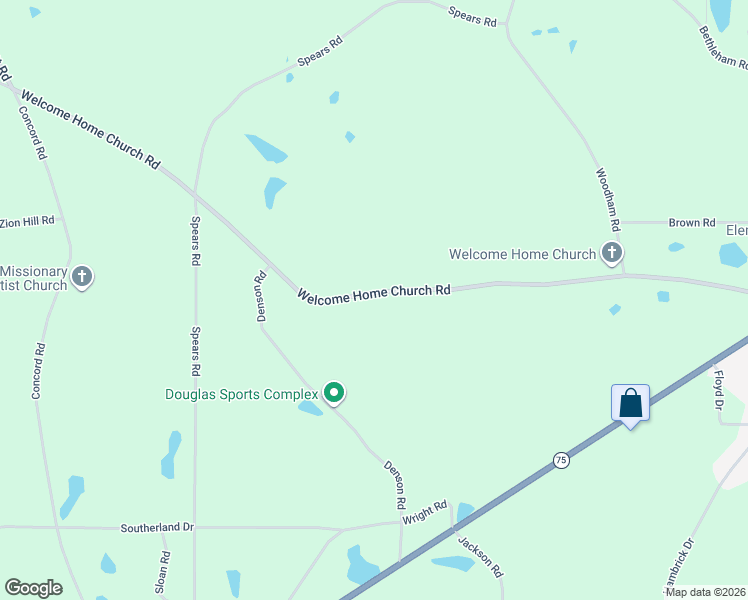 map of restaurants, bars, coffee shops, grocery stores, and more near 1028 Welcome Home Church Road in Horton