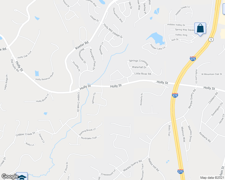 map of restaurants, bars, coffee shops, grocery stores, and more near 1872 Holly Street in Canton