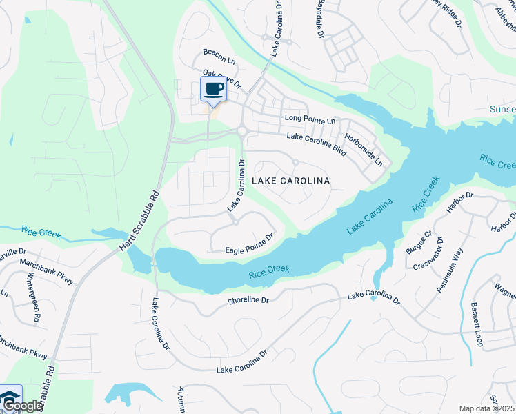 map of restaurants, bars, coffee shops, grocery stores, and more near 510 Eagle Pointe Drive in Columbia