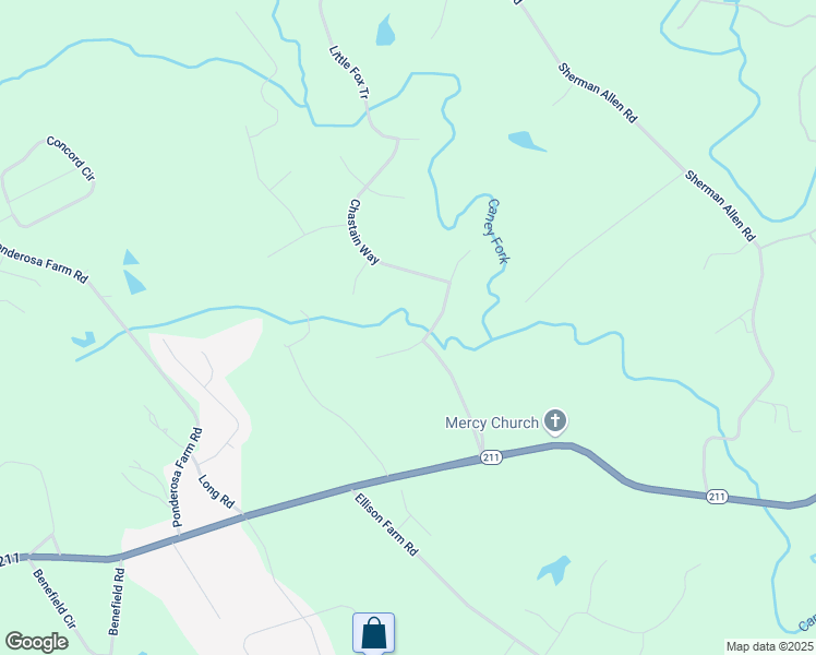 map of restaurants, bars, coffee shops, grocery stores, and more near 5506 Woodstream Court in Gainesville