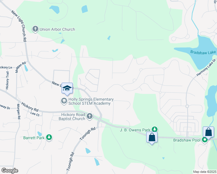 map of restaurants, bars, coffee shops, grocery stores, and more near 728 Lorimore Pass in Canton