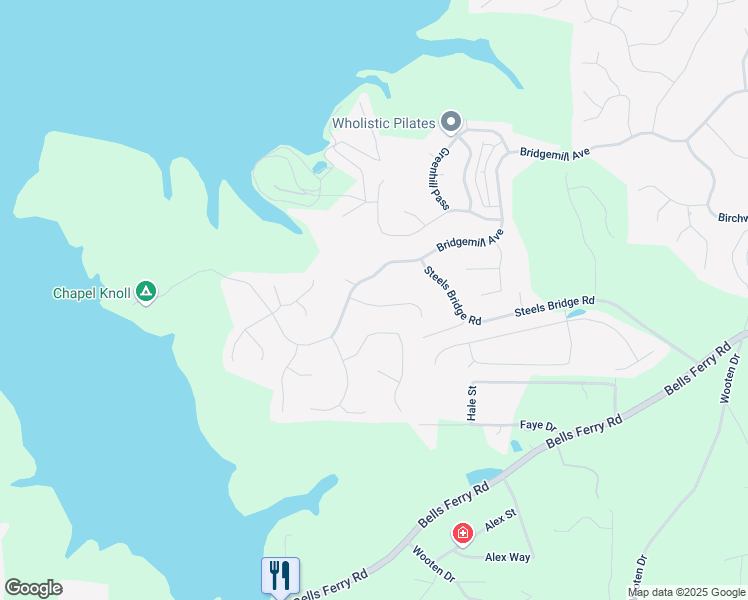 map of restaurants, bars, coffee shops, grocery stores, and more near 507 Autumn Walk in Canton