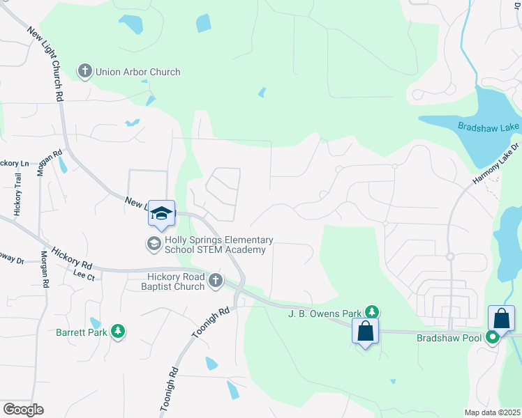 map of restaurants, bars, coffee shops, grocery stores, and more near 728 Lorimore Pass in Canton