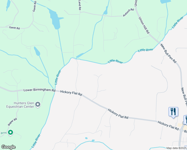 map of restaurants, bars, coffee shops, grocery stores, and more near 384 Hickory Pass in Milton