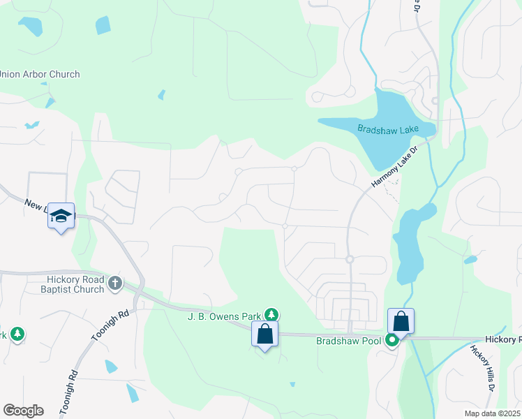 map of restaurants, bars, coffee shops, grocery stores, and more near 656 Lorimore Pass in Canton