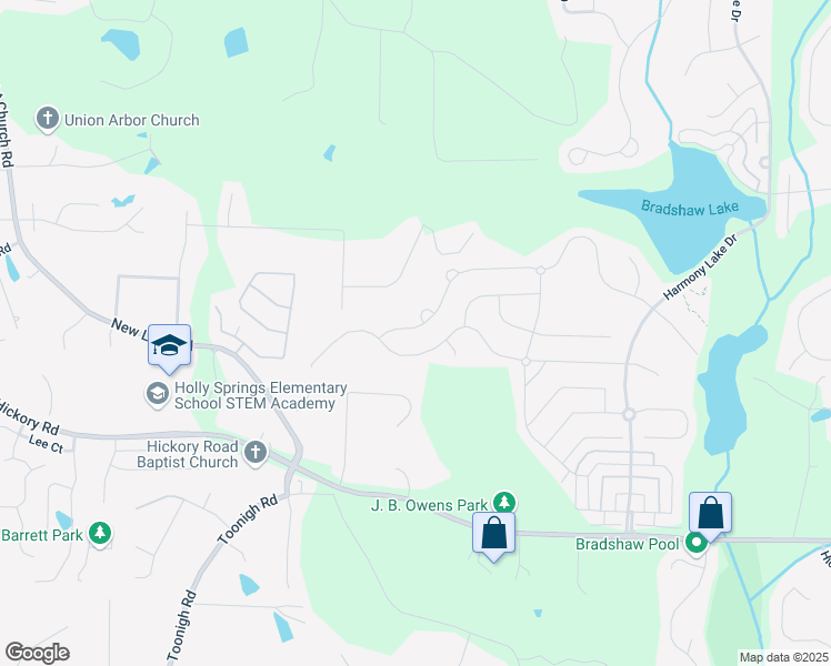 map of restaurants, bars, coffee shops, grocery stores, and more near 357 Ridgewood Trail in Canton