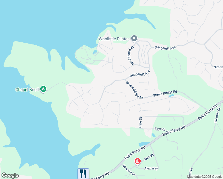 map of restaurants, bars, coffee shops, grocery stores, and more near 507 Autumn Walk in Canton