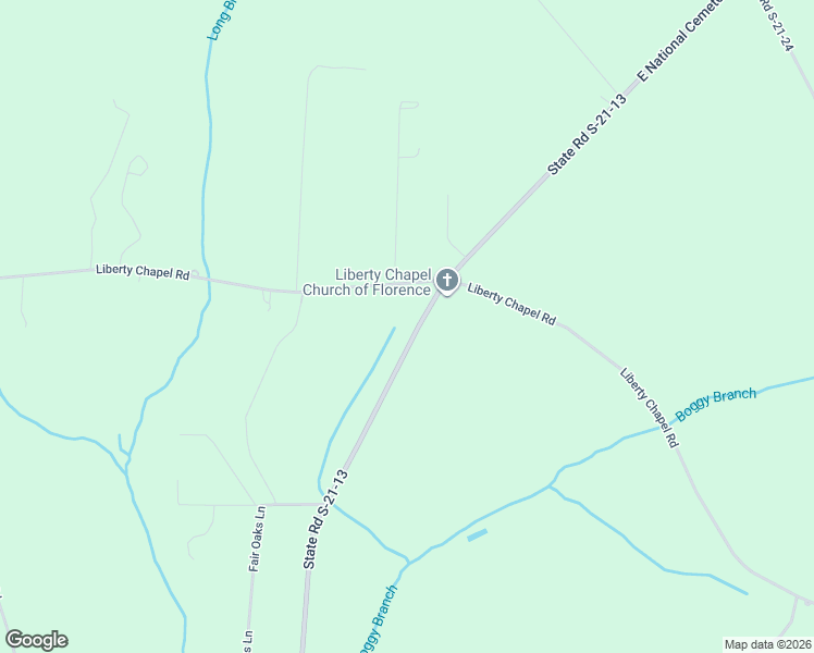 map of restaurants, bars, coffee shops, grocery stores, and more near 7050-7498 East National Cemetery Road in Florence