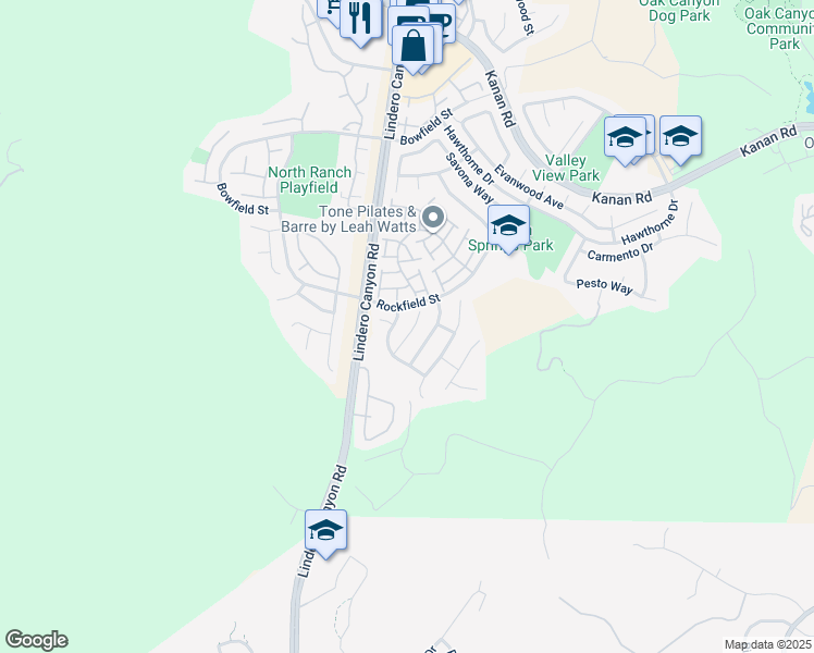 map of restaurants, bars, coffee shops, grocery stores, and more near 247 Saint Croix Court in Oak Park