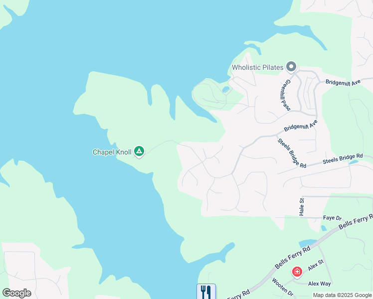 map of restaurants, bars, coffee shops, grocery stores, and more near 914 Bridge Mill Avenue in Canton