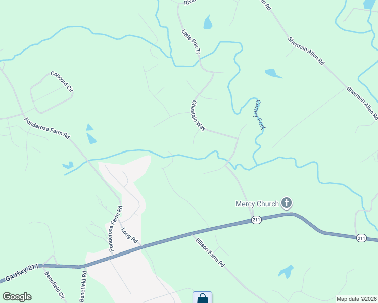 map of restaurants, bars, coffee shops, grocery stores, and more near 5256 Red Hawk Drive in Gainesville