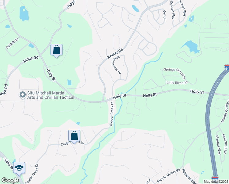 map of restaurants, bars, coffee shops, grocery stores, and more near 103 Drury Lane in Canton