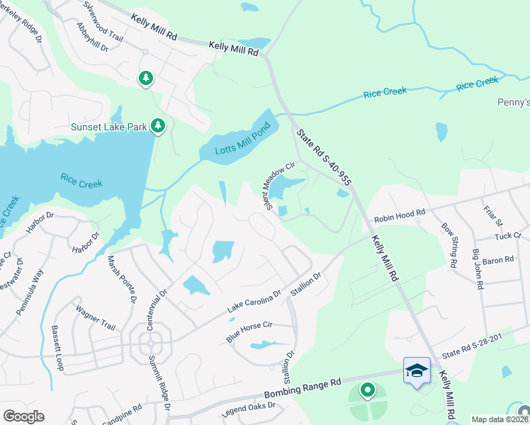 map of restaurants, bars, coffee shops, grocery stores, and more near 445 Denman Loop in Columbia
