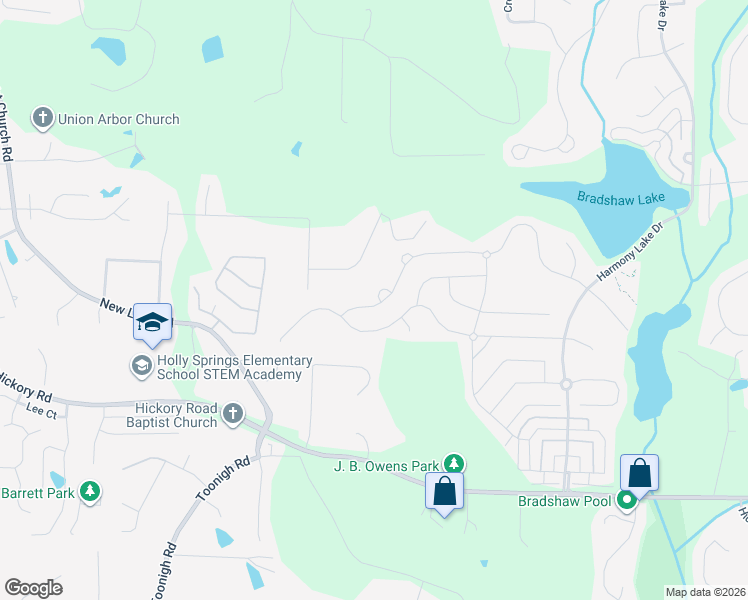 map of restaurants, bars, coffee shops, grocery stores, and more near 361 Ridgewood Trail in Canton