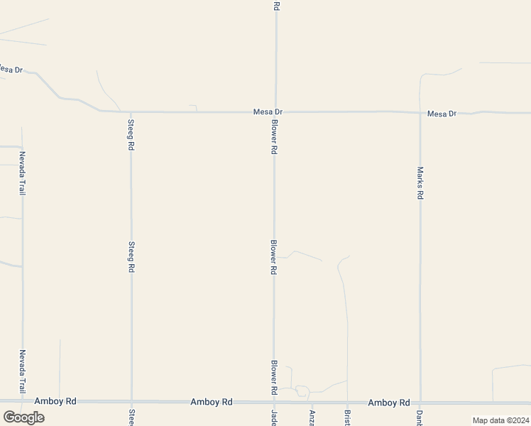 map of restaurants, bars, coffee shops, grocery stores, and more near 4500 Blower Road in Twentynine Palms