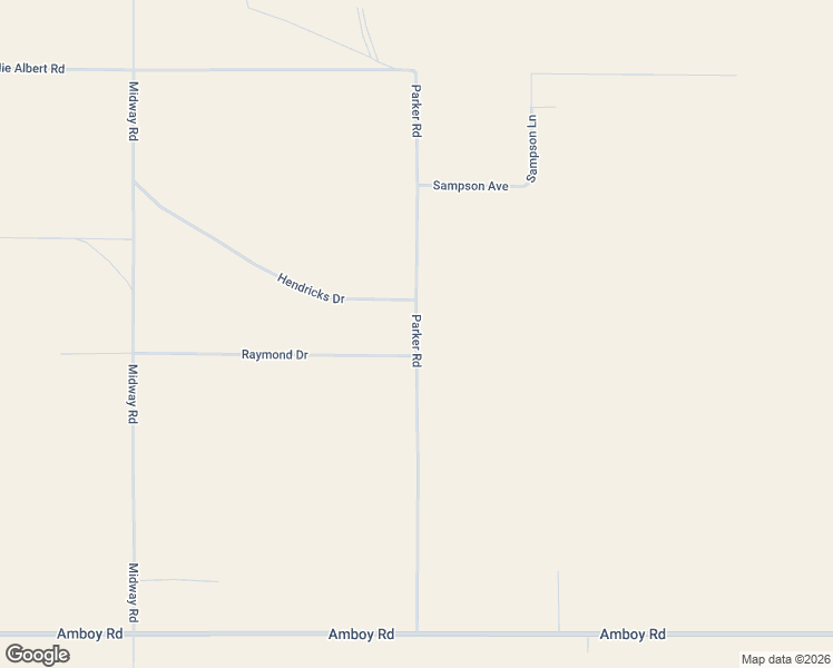 map of restaurants, bars, coffee shops, grocery stores, and more near Parker Road in San Bernardino County