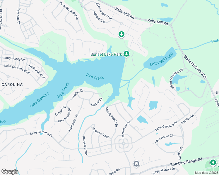 map of restaurants, bars, coffee shops, grocery stores, and more near 2 Mariners Point Way in Columbia