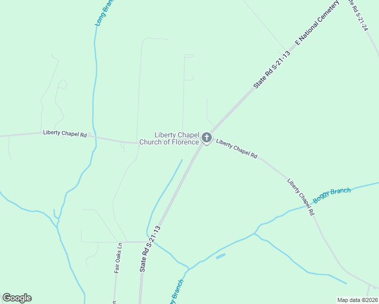 map of restaurants, bars, coffee shops, grocery stores, and more near 7050-7498 East National Cemetery Road in Florence
