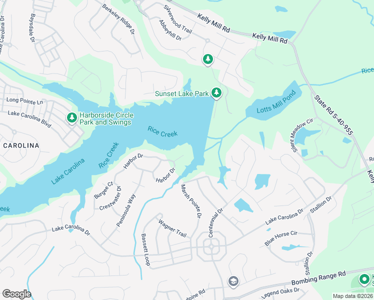 map of restaurants, bars, coffee shops, grocery stores, and more near 2 Mariners Point Way in Columbia