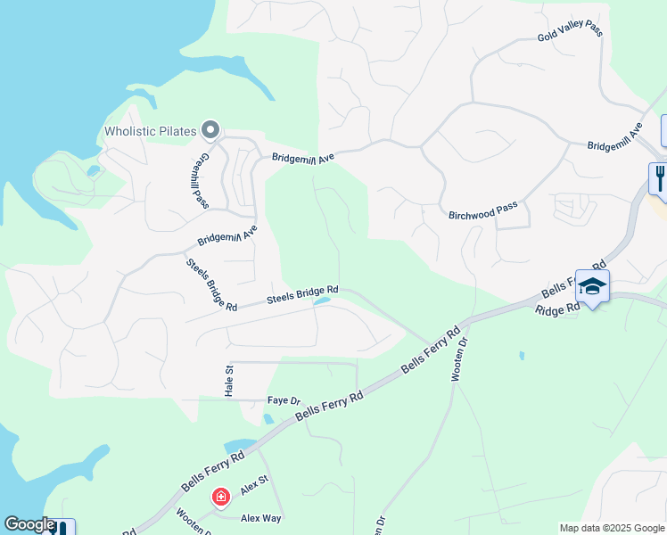 map of restaurants, bars, coffee shops, grocery stores, and more near 106 Henley Street in Canton