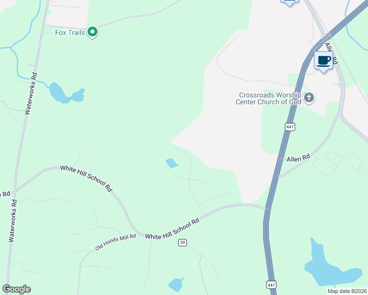 map of restaurants, bars, coffee shops, grocery stores, and more near 307 Whitehill Lane in Commerce