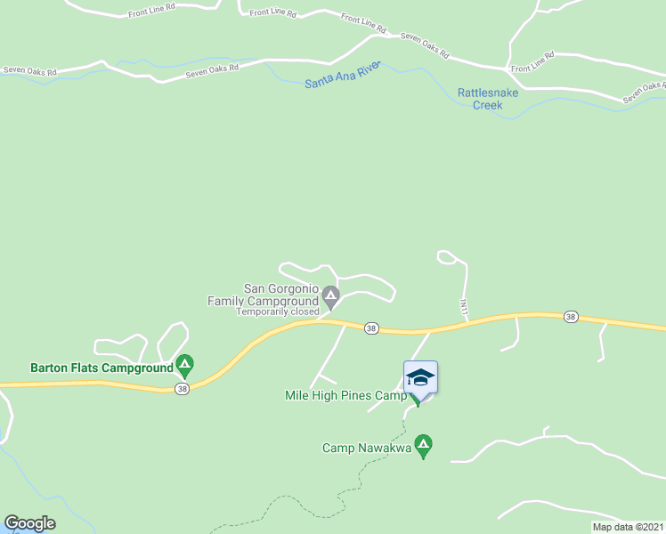 map of restaurants, bars, coffee shops, grocery stores, and more near in Angelus Oaks