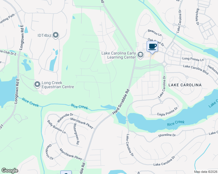 map of restaurants, bars, coffee shops, grocery stores, and more near 267 Sandfarm Trail in Blythewood