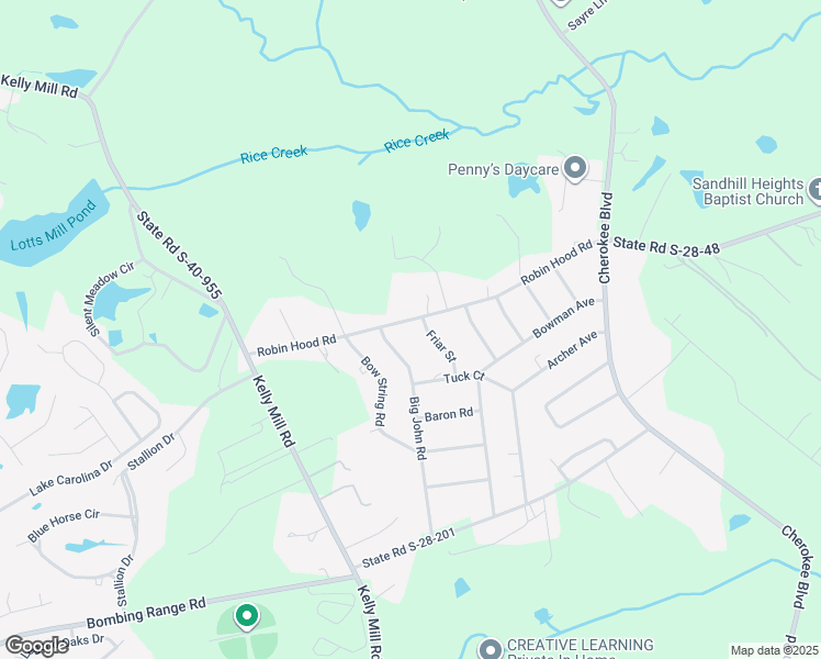 map of restaurants, bars, coffee shops, grocery stores, and more near 225 Robin Hood Road in Elgin